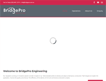 Tablet Screenshot of bridgepro.com.au